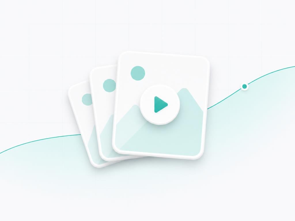 AI arranging photos into a polished video